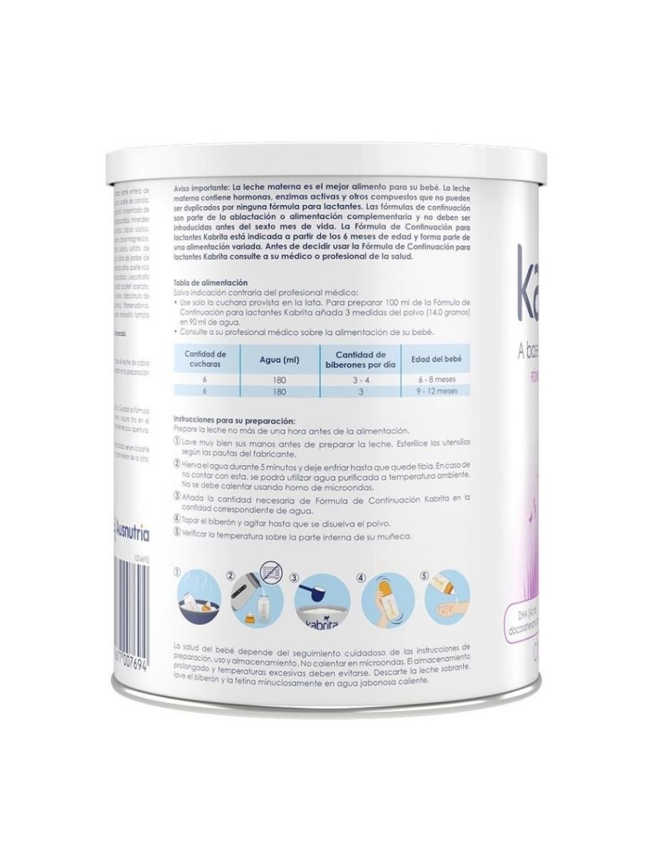 4 Pack Kabrita Fórmula de Continuación Para 6 - 12 Meses Etapa 2