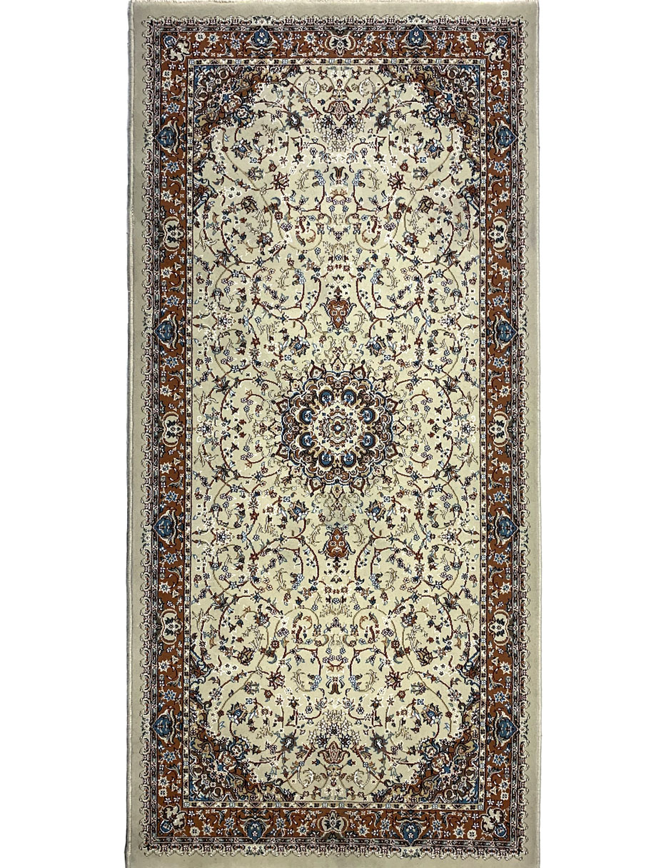 Tapete pasillo tabriz tonari beige 1x2m