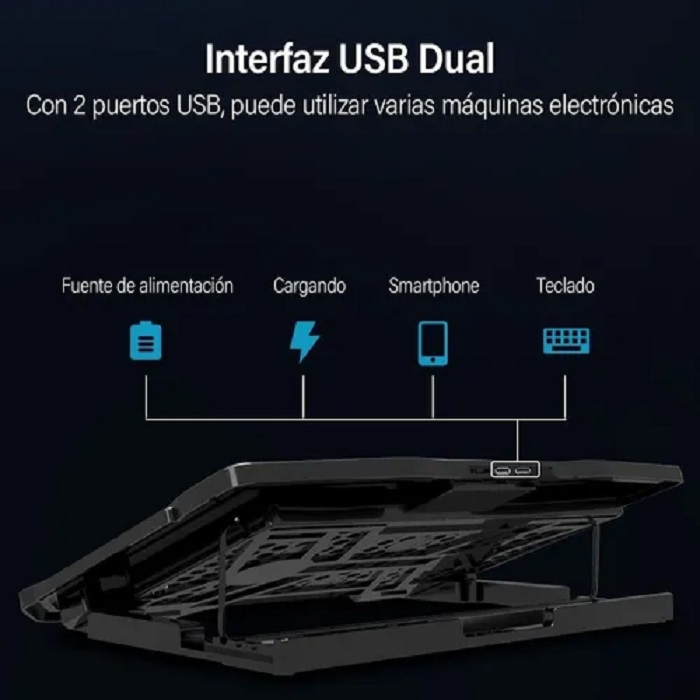 Enfriador Para Laptop Base De Refrigeración Para Pc Gamer Usb
