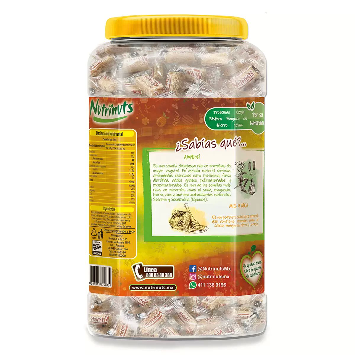 Mini Barritas de Ajonjolí 1.2 kg
