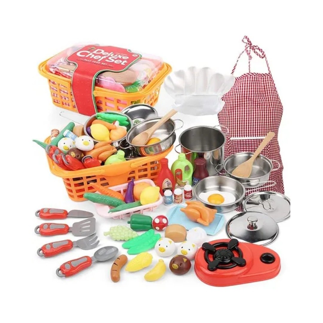 Accesorios para cocinita juego de ollas y sartenes juguete con utensilios  cocina