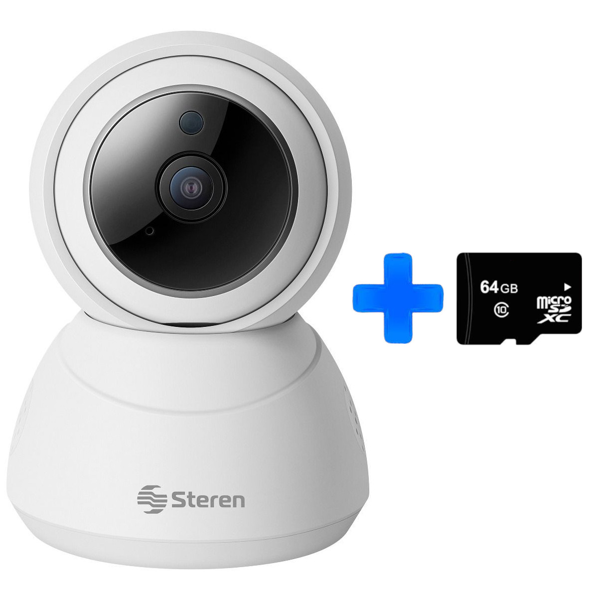 Cámara de Seguridad WiFi STEREN CCTV-219 más memoria 64GB