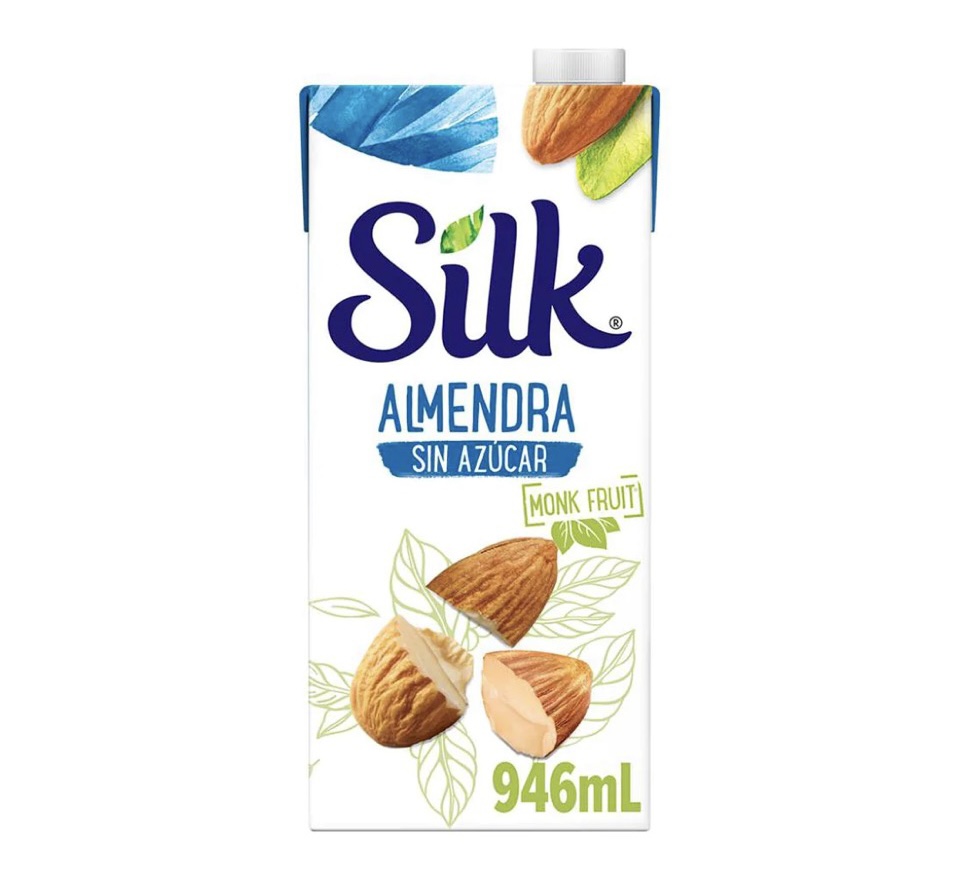 Silk Bebida leche de Almendra Endulzada con Fruta del Monje 6 pzas de 946 ml