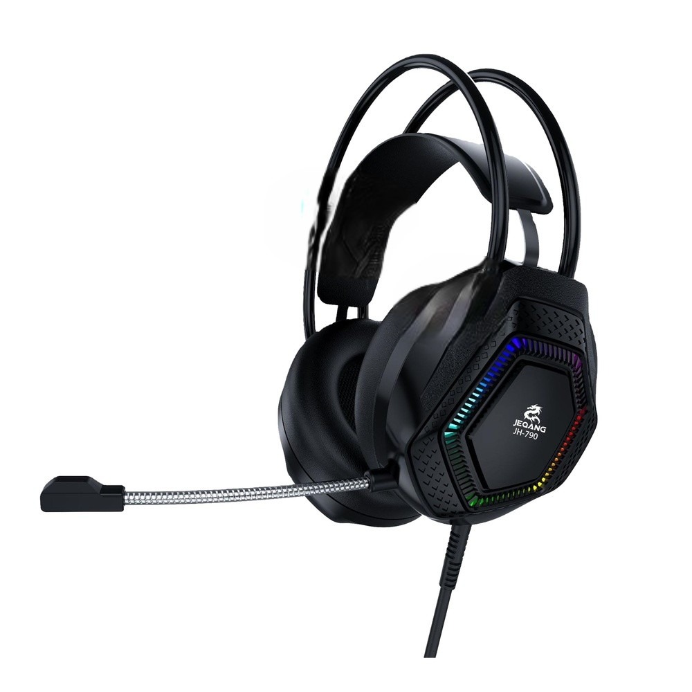 Diadema Gamer JEQANG JH-790  RGB con Cancelacion de Ruido Activa 