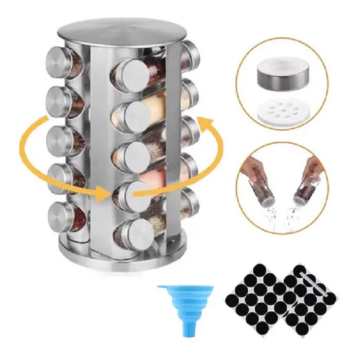 Especiero Moderno 20 Especies Para Cocina 