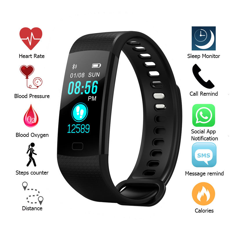 Smart Watch Band Y5 Bluetooth Fitness Contra Agua Oximetro