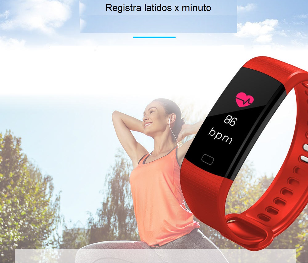 Smart Watch Band Y5 Bluetooth Fitness Contra Agua Oximetro