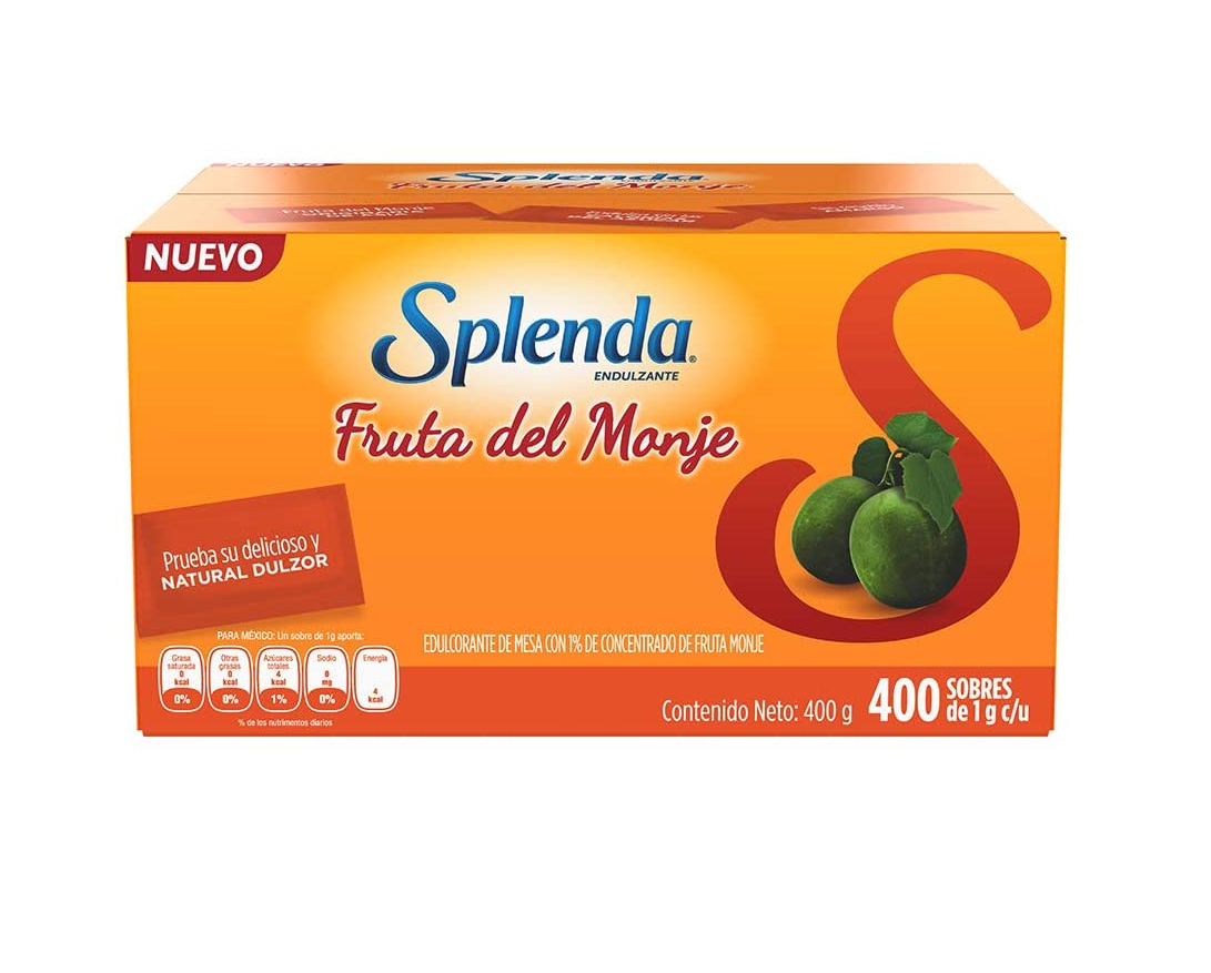 Splenda Fruta del Monje: Endulzante Sobres (400 piezas)