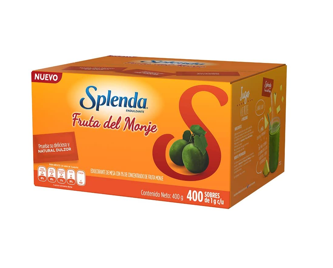 Splenda Fruta del Monje: Endulzante Sobres (400 piezas)