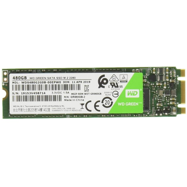 SSD M.2 480GB Western Digital PC Laptop SATA WDS480G2G0B