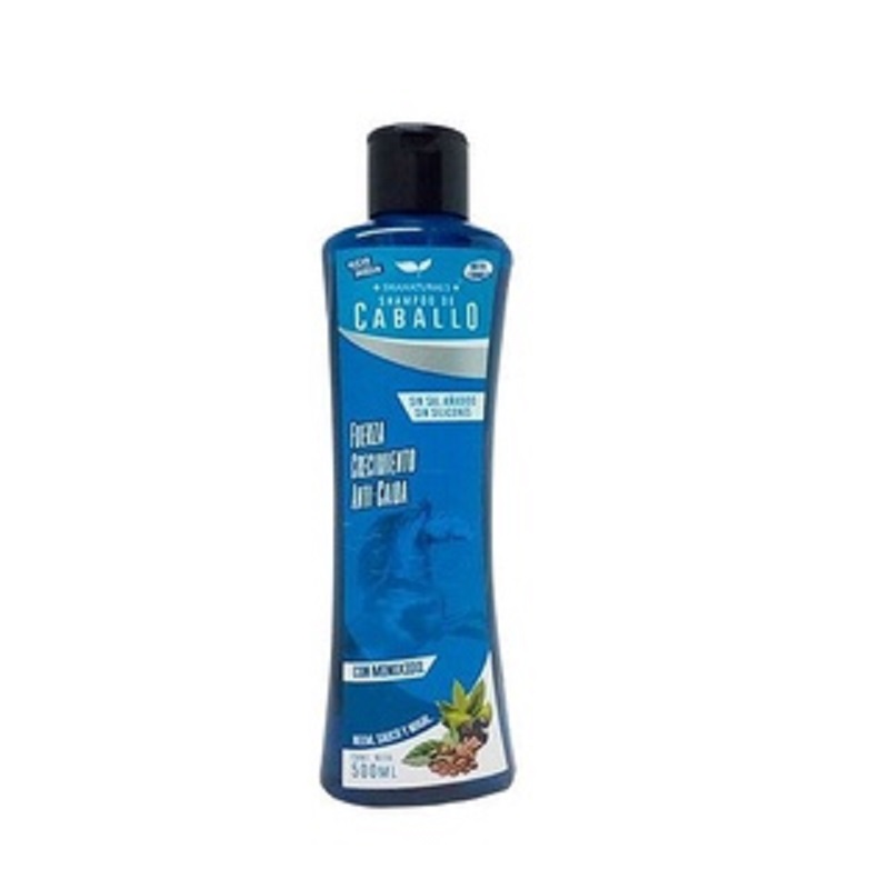 Shampoo Caballo Minoxidil Neem Nogal Anticaida 