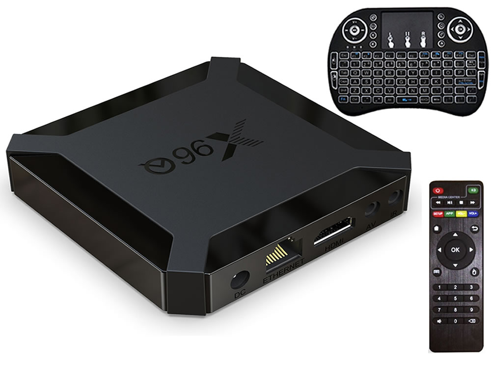 TV Box Smart 4K Android 10, 2GB 16 GB Teclado, mini x96Q, Convertidor a SMART TV incluye TECLADO
