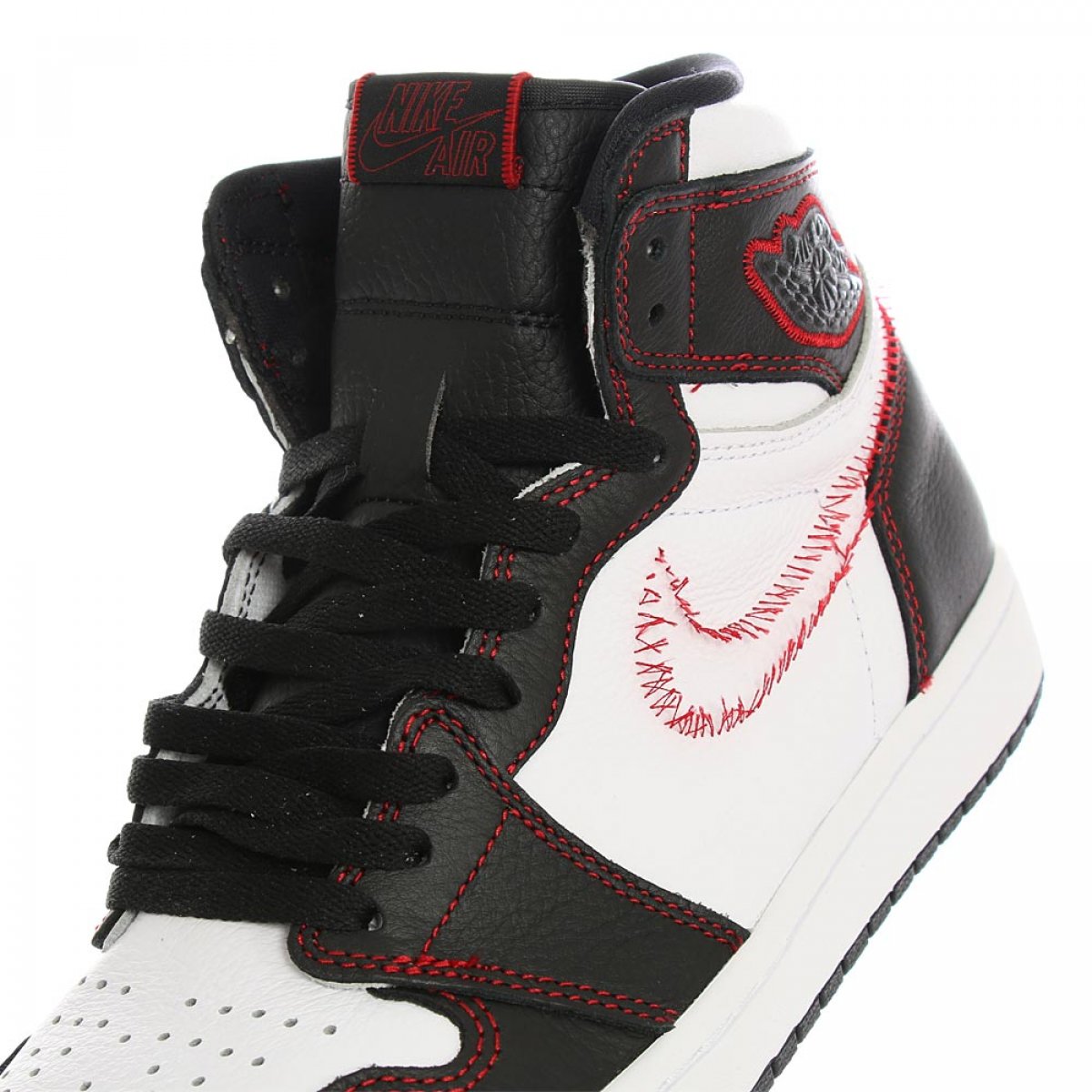 Jordan 1 retro high defiant white on sale black gym red