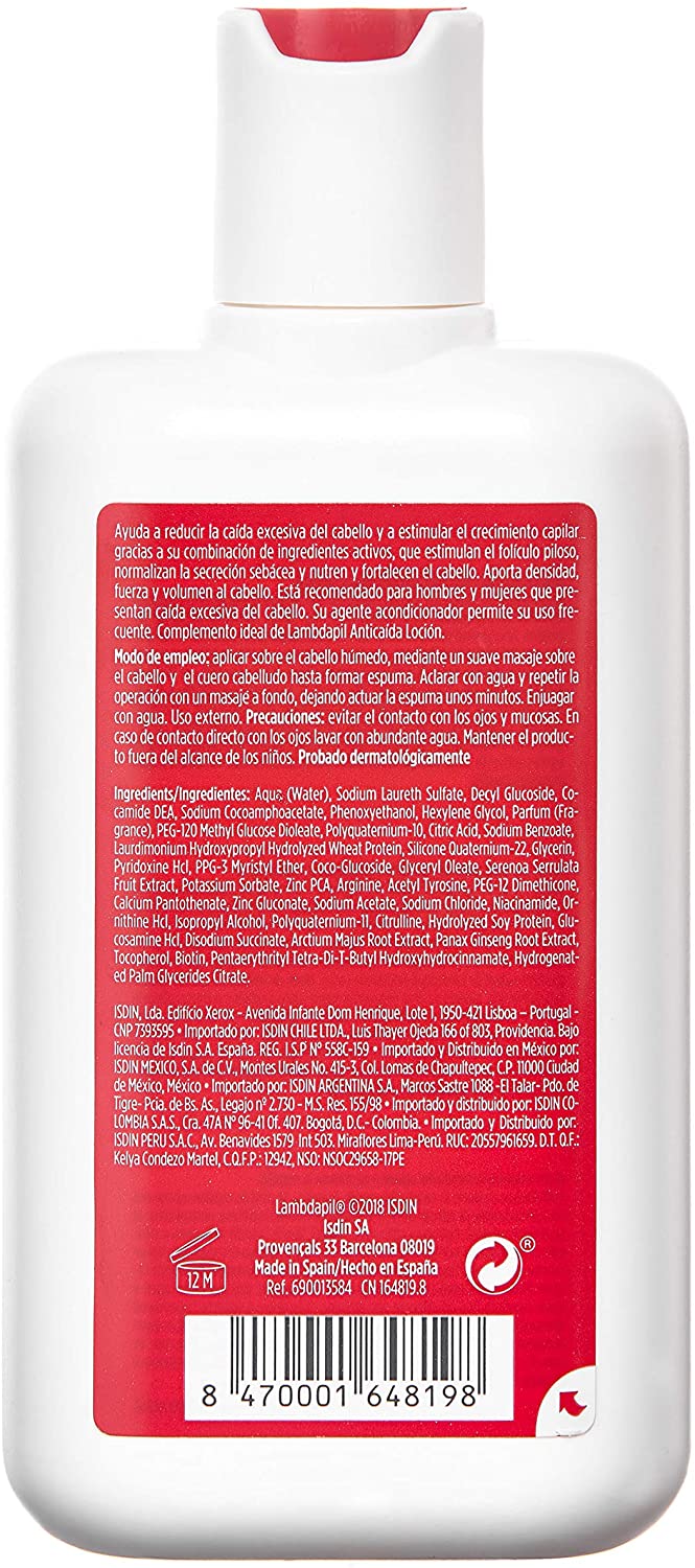 Isdin Shampoo Lambdapil Anticaída 200 ml