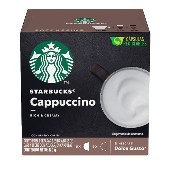 Starbucks de nescafé dolce gusto cappuccino 12 Cápsulas