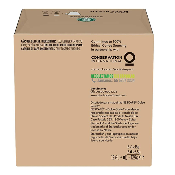 Starbucks by Nescafé Dolce Gusto Latte Macchiato 12 cápsulas