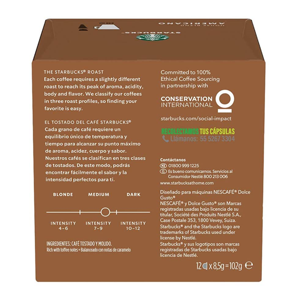 Starbucks by Nescafé Dolce Gusto House Blend 12 Cápsulas