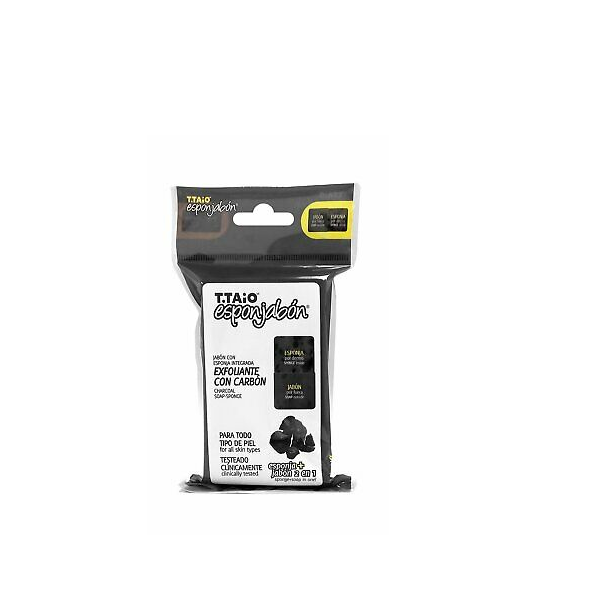T.taio esponjabón carbón exfoliante 6 pack