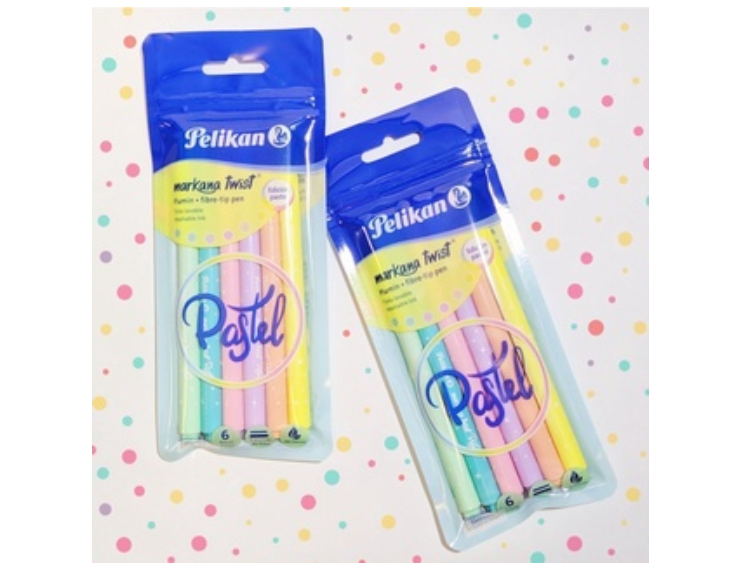 Plumones Pelikan Pastel C/6pz Marakana Twist