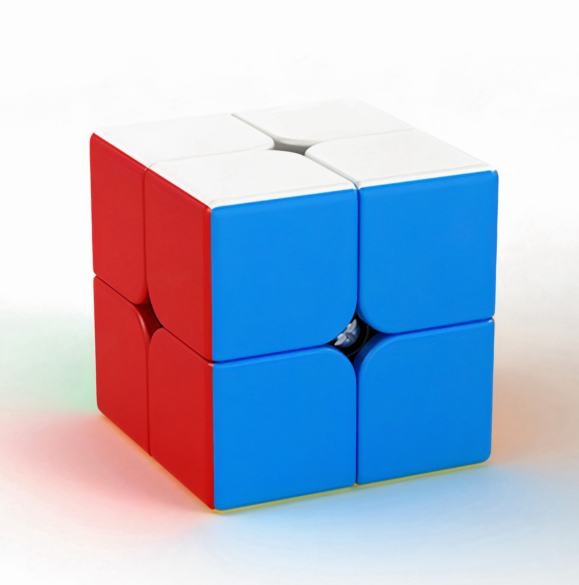 Set 2+3 Moyu para competencia Stickerless Paquete de 2 Cubos Rubik 2x2 y 3x3 