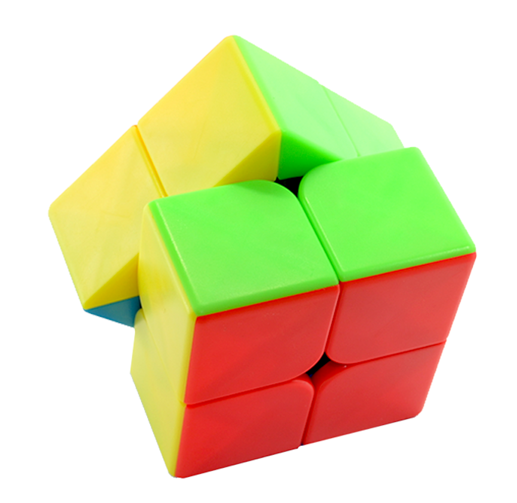 Set 2+3 Moyu para competencia Stickerless Paquete de 2 Cubos Rubik 2x2 y 3x3 