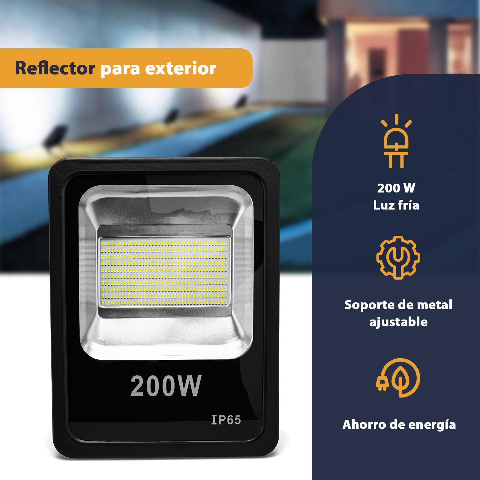 Luminaria Exterior Solar Led 200w Luz Fria Iluminacion Calle – AB  Distribuidora