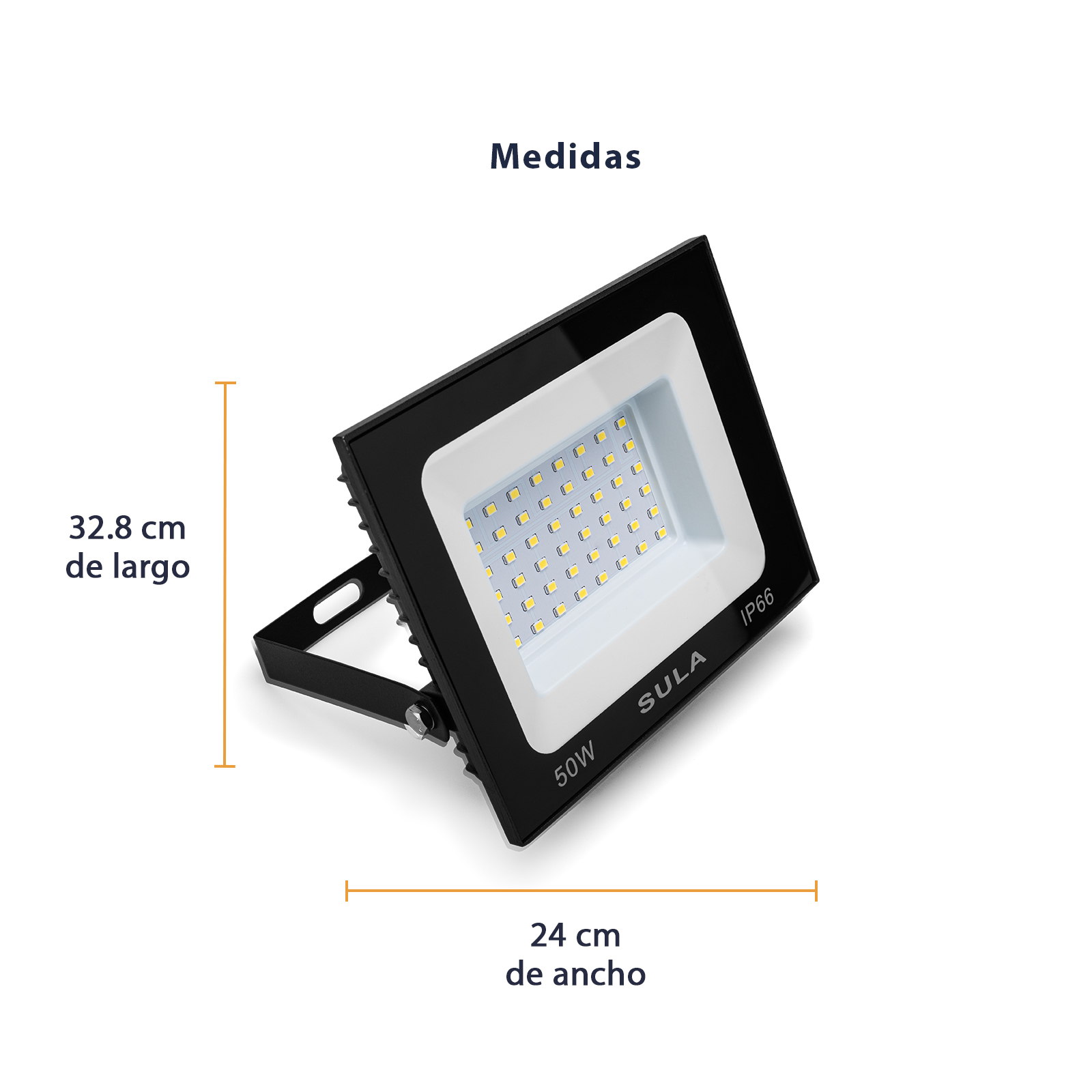 4 Pack Reflector Led Exterior 50W Luz Fría Sula