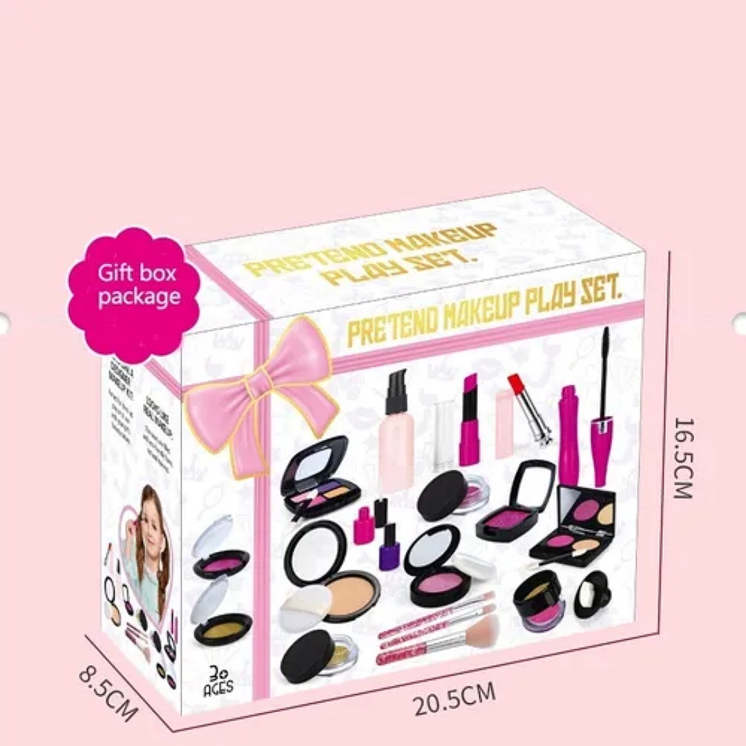 Juguete Maquillaje Belleza Niña Salon Tocador Estuche Set