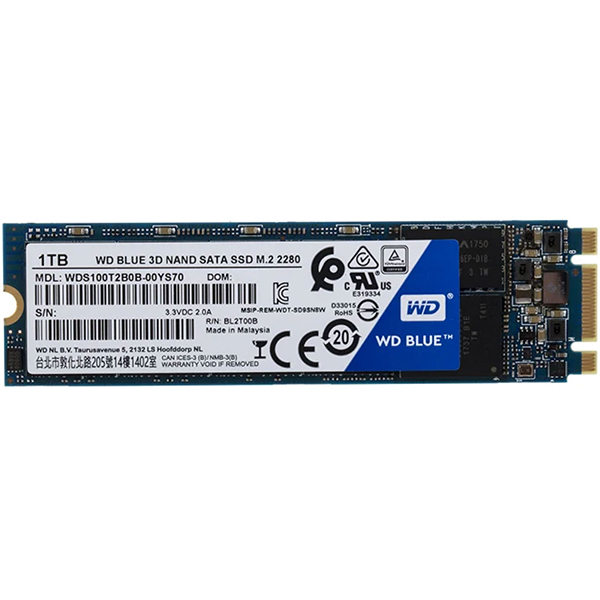 SSD M.2 1TB Western Digital 2.5 PC Laptop SATA WDS100T2B0B