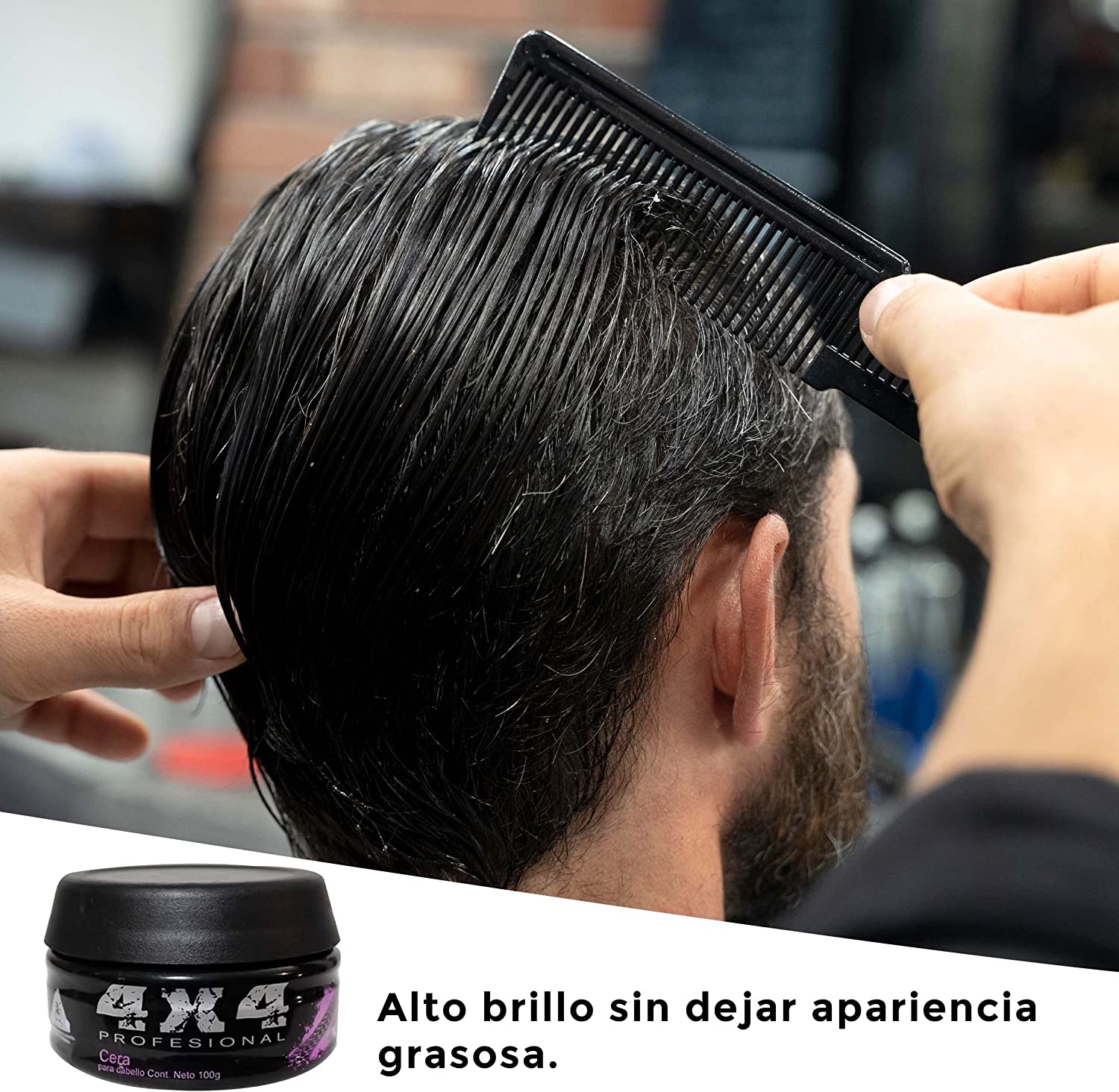 Cera Para Cabello Profesional 4x4 - 100 gr 