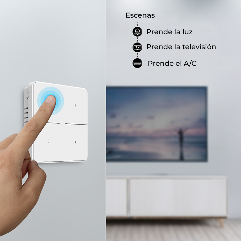 Botonera Inteligente BroadLink SR3-4Key - SIN HUB
