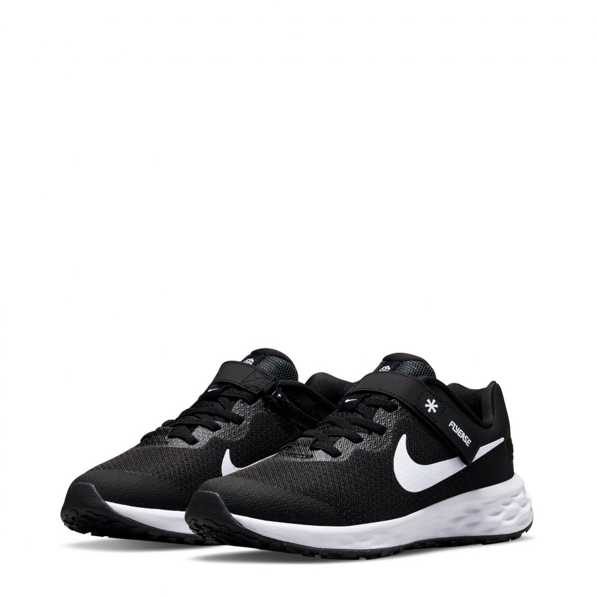 Tenis Nike Revolution 6 Flyease DD1113-003 Color Negro Para Niños
