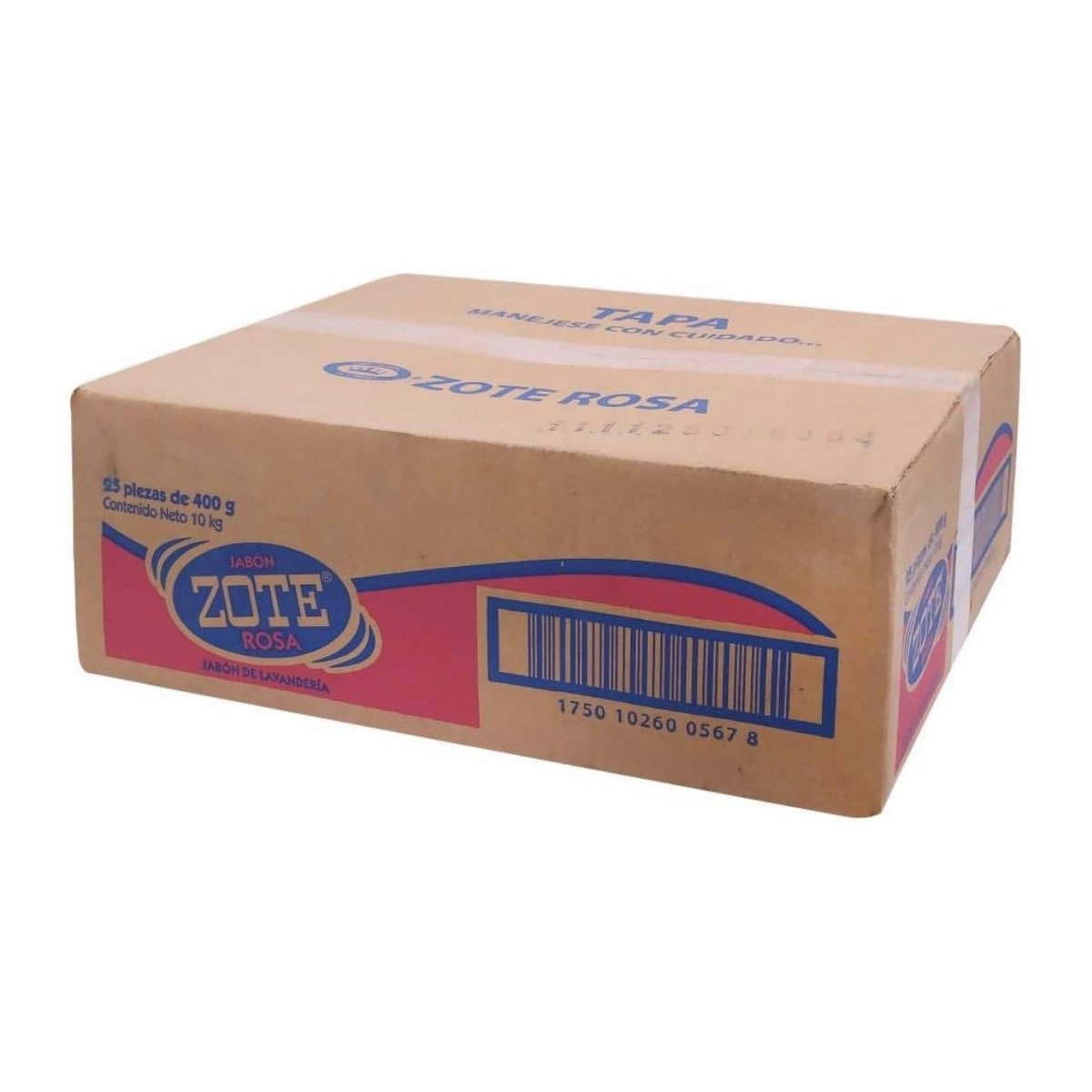 Jabón en Barra Rosa Con 25 Piezas/400 g Zote 000274114 SMS