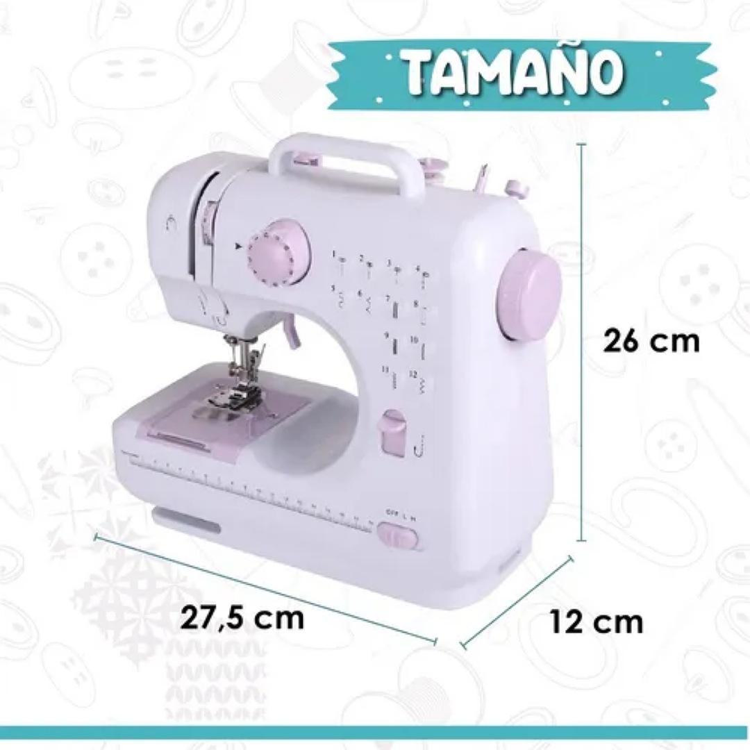 Máquina De Coser Multifunción Portátil Y Eléctrica + Kit