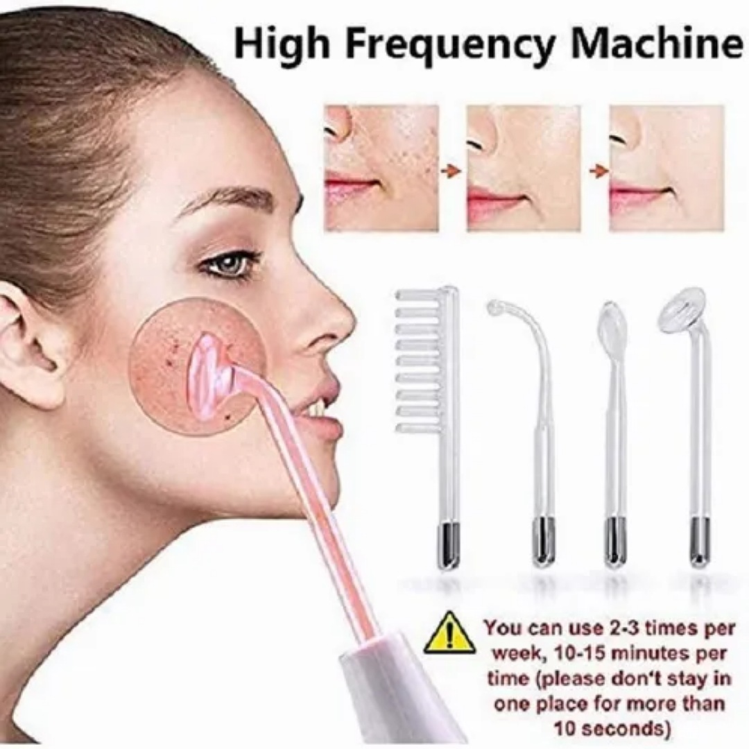 Facial Dispositivos De Alta Frecuencia, Máquina Terapia Piel