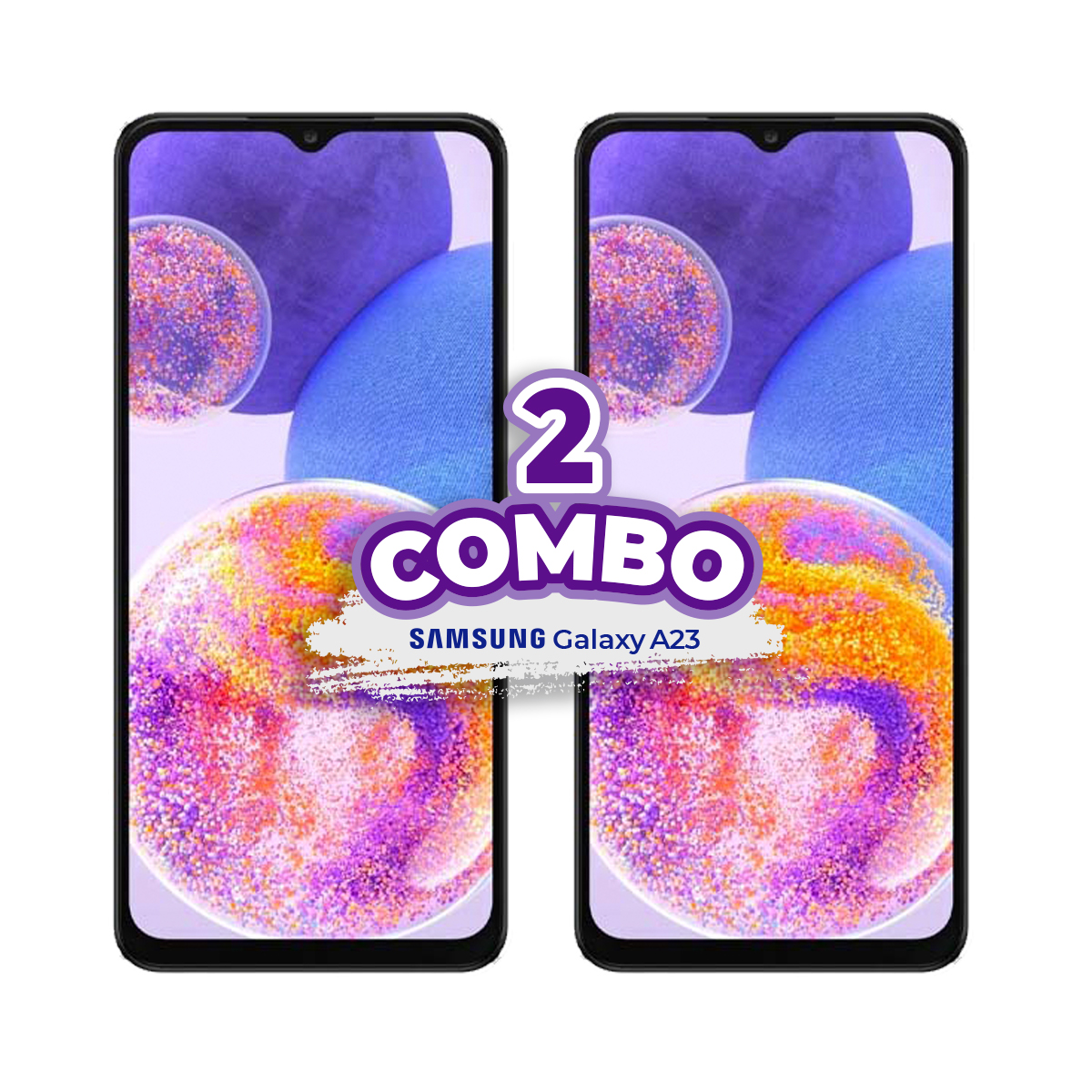 COMBO DE 2 PIEZAS SAMSUNG GALAXY A23 128GB 4GB RAM AZUL