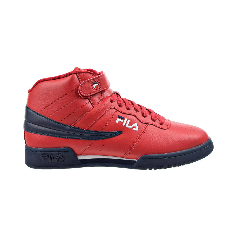 Tenis Fila F13 V Lea Rojo Azul Marino de Caballero
