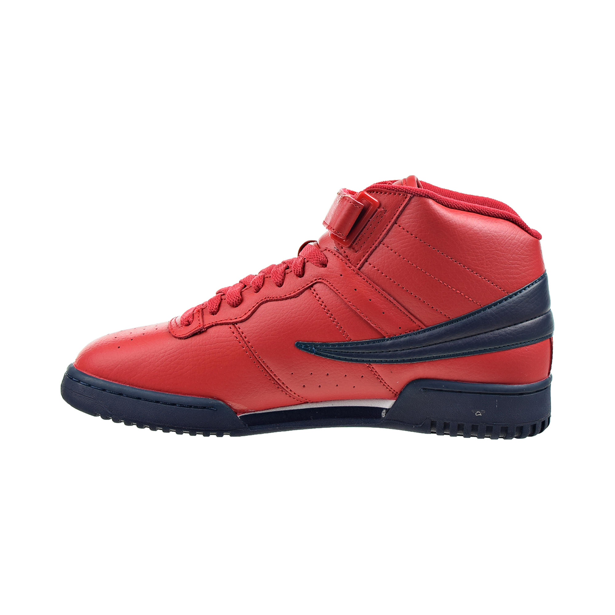 Tenis Fila F13 V Lea Rojo Azul Marino de Caballero