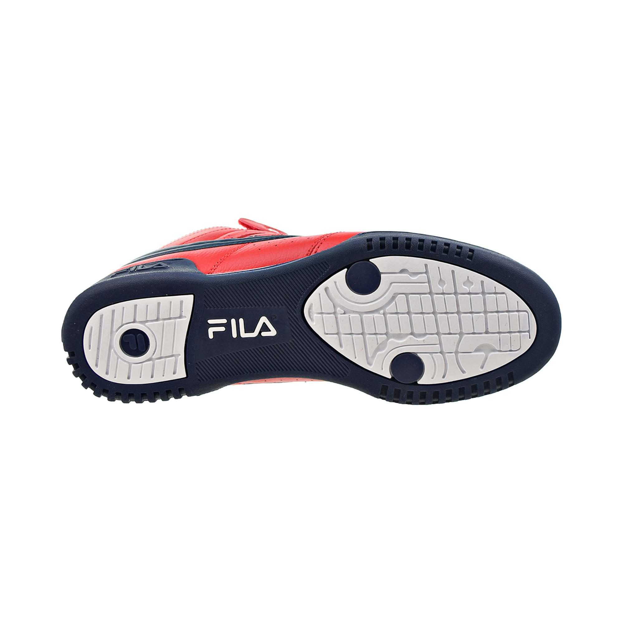 Tenis Fila F13 V Lea Rojo Azul Marino de Caballero