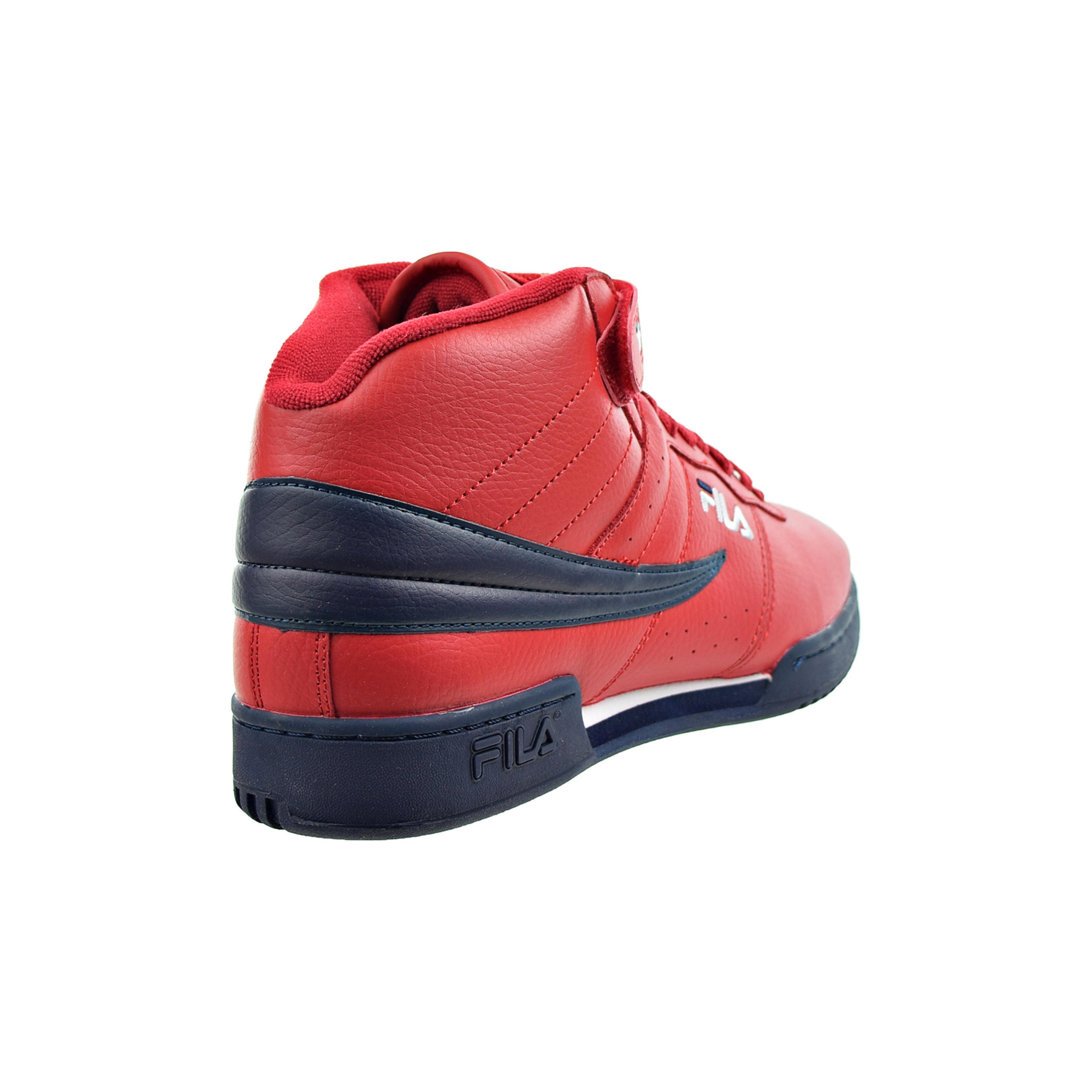 Tenis Fila F13 V Lea Rojo Azul Marino de Caballero