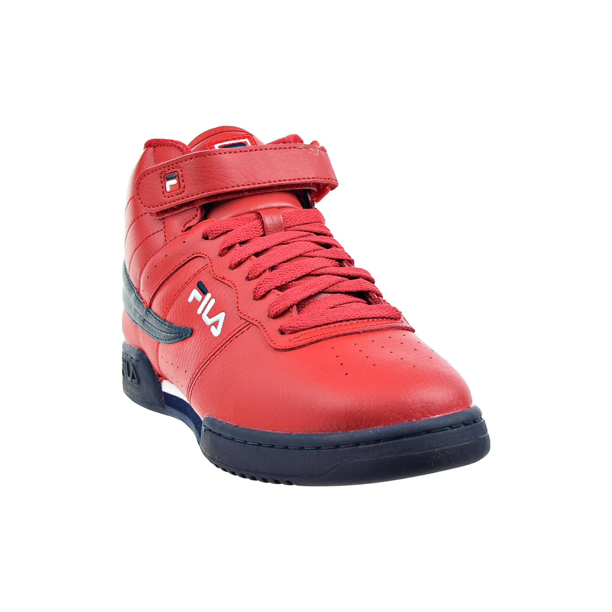 Tenis Fila F13 V Lea Rojo Azul Marino de Caballero