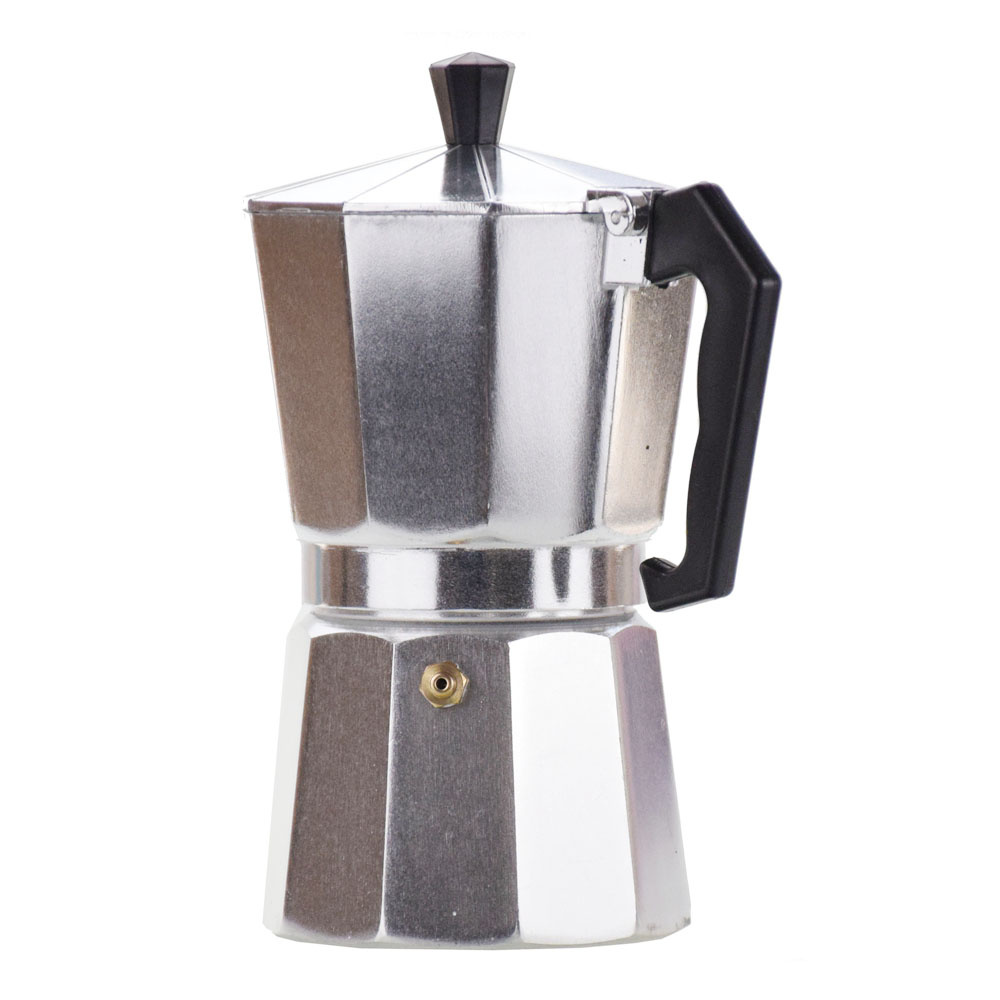 Cafetera para estufa, cafetera espresso, cafetera percolador, cafetera italiana, fácil de limpiar y fácil de operar, una opción excelente para el hogar y para ir de camping. Cafetera de 6 tazas.