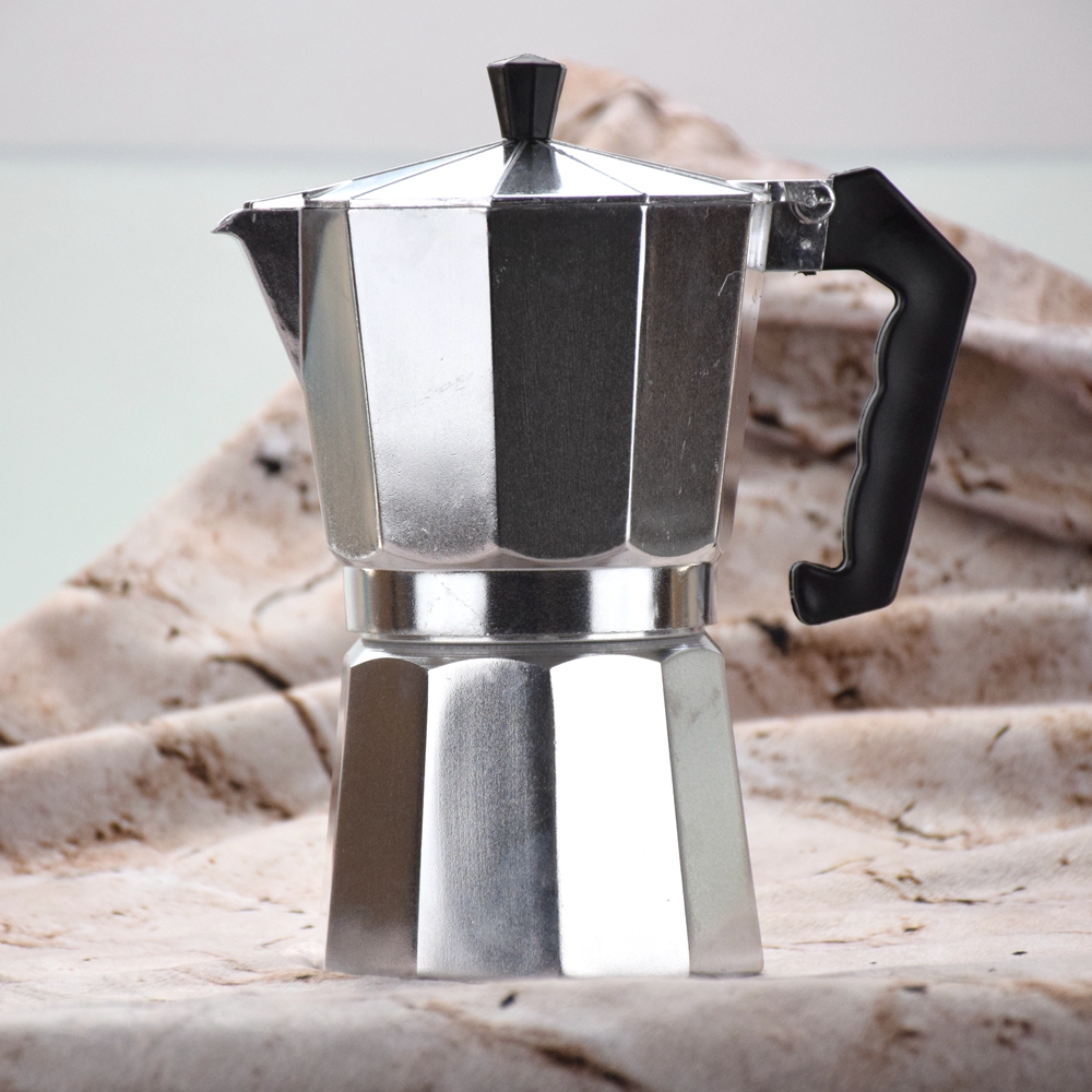 Cafetera para estufa, cafetera espresso, cafetera percolador, cafetera italiana, fácil de limpiar y fácil de operar, una opción excelente para el hogar y para ir de camping. Cafetera de 6 tazas.