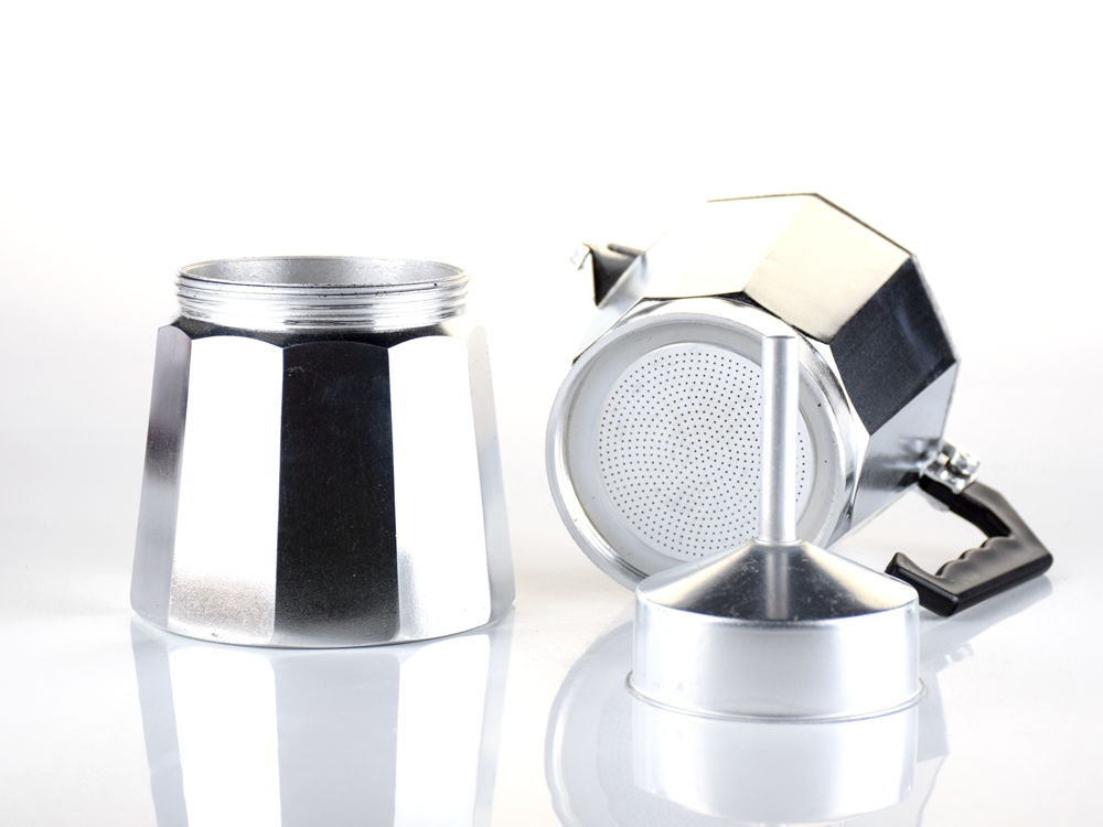 Cafetera para estufa, cafetera espresso, cafetera percolador, cafetera italiana, fácil de limpiar y fácil de operar, una opción excelente para el hogar y para ir de camping. Cafetera de 6 tazas.