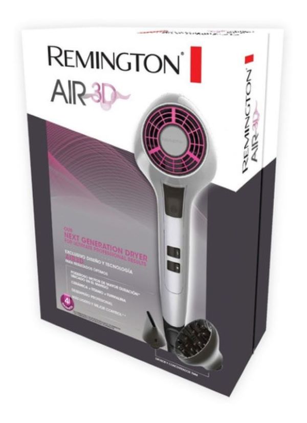 Secadora Remington Air 3D Luz para Fijar el Peinado