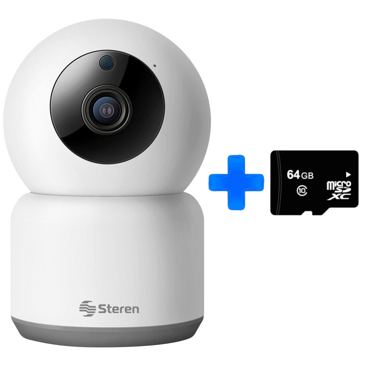 Cámara de Seguridad WiFi STEREN CCTV-218 más memoria 64GB