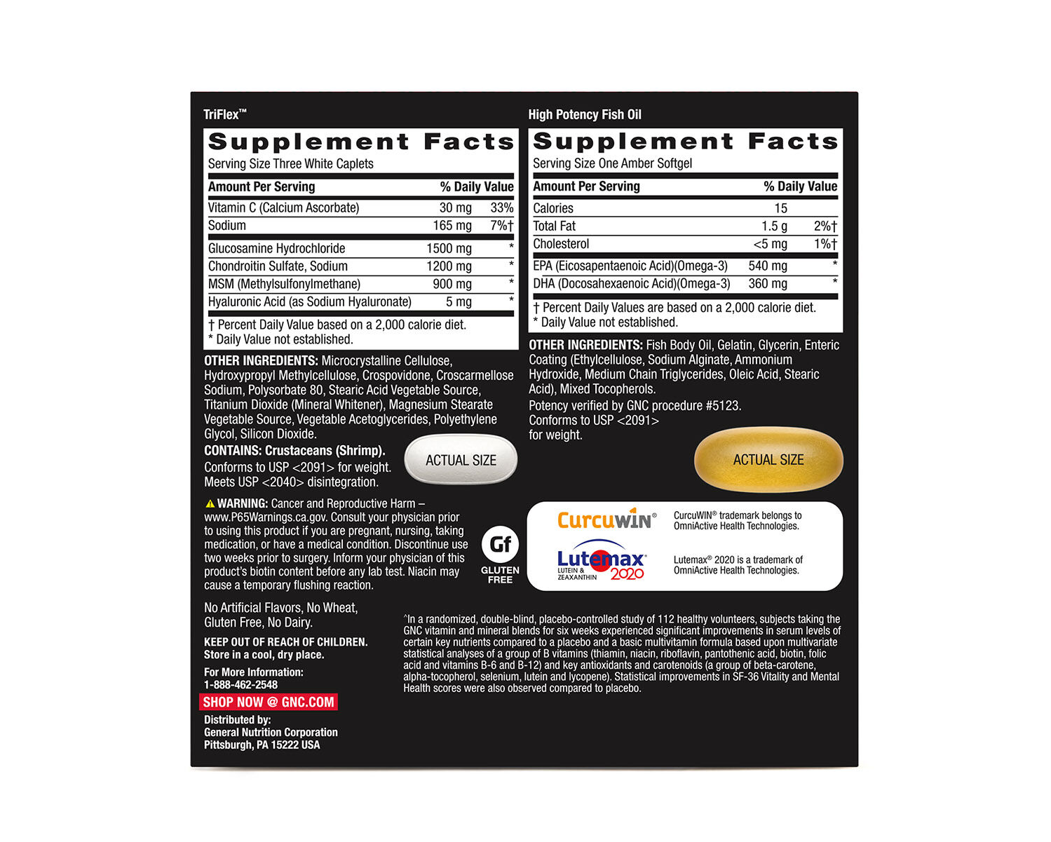 GNC MEGA MEN Joint Vitapak 30 dias Coyonturas Glutamina Arginina