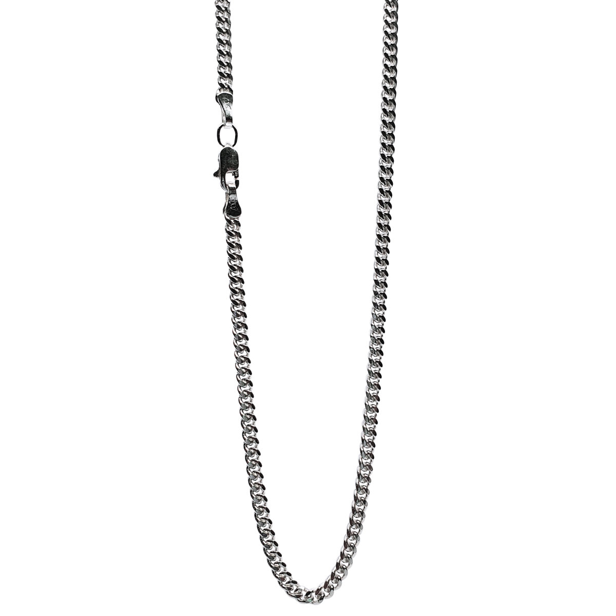 Cadena de plata .925 hombre cubana. Incluye certificado y caja de regalo