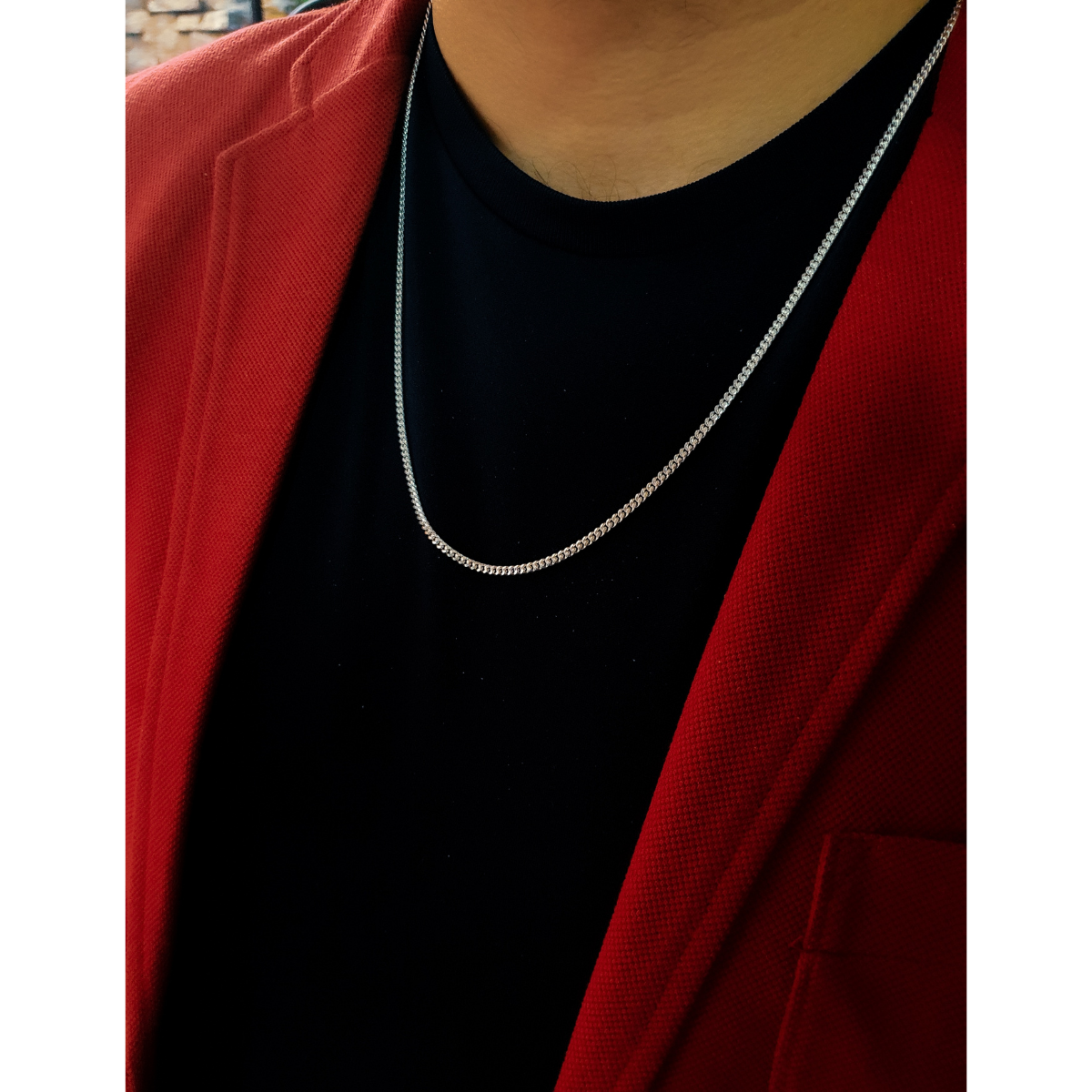 Cadena de plata .925 hombre cubana. Incluye certificado y caja de regalo