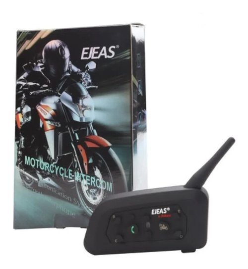 Intecomunicador Para Casco Moto Ejeas V6 Pro Bluetooth 1200m